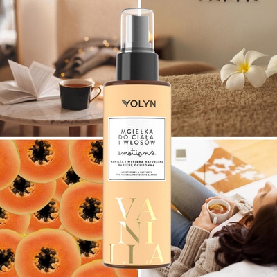 Yolyn Мист-парфюм за коса и тяло ВАНИЛОВА МАГИЯ YOLYN Vanilla Emotions Perfumed Body and Hair Mist (YN011135)