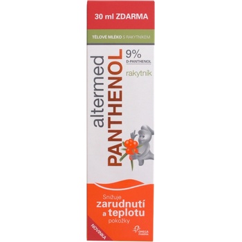 Altermed Panthenol 9% tělové mléko s rakytníkem 230 ml