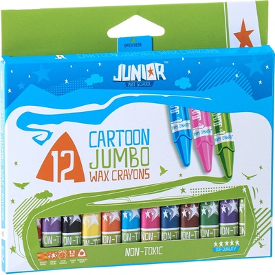 JUNIOR Jumbo trojhranné sada 12 ks