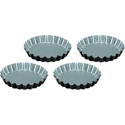Guardini Forma na koláč Silver Elegance sada 4 ks 12 cm černá ocel