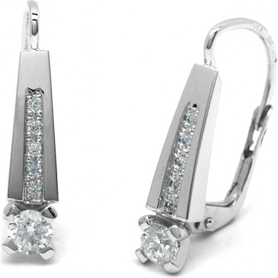 Klenoty Budín ručně vyrobené z bílého zlata s diamanty J-28760-17