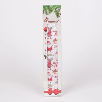 Image 1 of Коледна кърпа от хавлиена материя в бяло с щампи