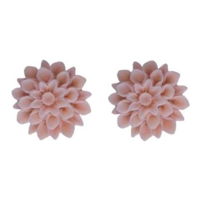 Flowerski naušnice pecky 24 CORAL PINK