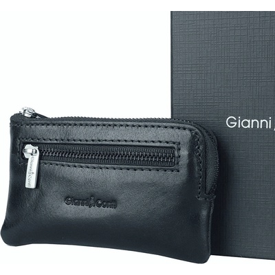 Klíčenka Gianni Conti no. 073 Luxusní kožená hladká tmavě modrá