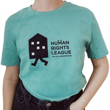 Liga za ľudské práva tričko Human Rights League black icon mint