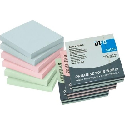 ЛИСТЧЕТА СЗЛ info notes 75/75 100Л МИКС ПАСТЕЛ