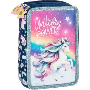  Unicorn 16 ученически несесер с 3 ципа, ПЪЛЕН