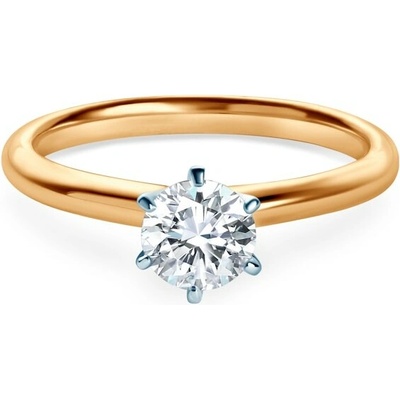 Savicki Zásnubný prsteň dvojfarebné zlato laboratórny diamant SAVR58829 YW LGD 050