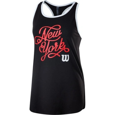 Wilson Дамски топ Wilson New York City Calligra Tech Tank W - Черен