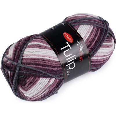 Pletací příze Tulip color 100 g Varianta: 11 (5214) fialová, Balení: 1 ks 46224/99536/234453