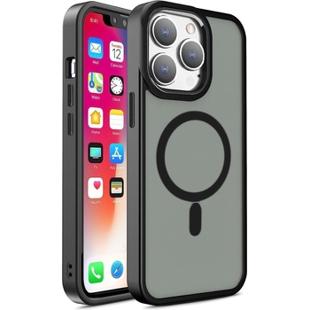 HQWear Кейс HQWear Color Matte за iPhone 15, съвместим с MagSafe, черен (KXG0072527)