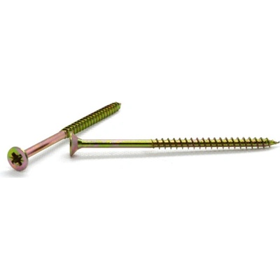 Vrut univerzální 5x140 žlutý zinek, zápustná hlava, křížová drážka, částečný závit – Zboží Mobilmania