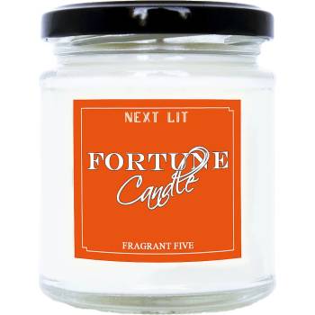 With Scent of Books Ароматна свещ с късметче Next Lit Fortune Candle - Fragrant Five, на български (NLFC06_BG)