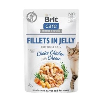 Brit Care Cat Pouch Fillets in Jelly Choice Chicken with Cheese 85 g