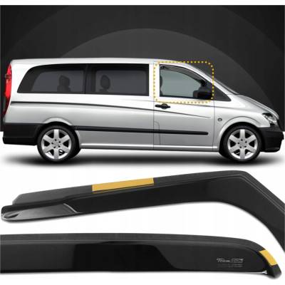 Deflektory MERCEDES VITO W639 2003-2014 Heko