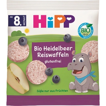 HiPP BIO Borůvkové rýžové oplatky 30 g