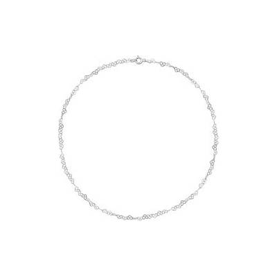 Basics Strieborný náhrdelník srdiečka N4787