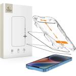 Tech-Protect 2 броя стъклени протектори за дисплей на iPhone 13 / 13 Pro / 14 / 16e от Tech Protect Quick Set - Черни (5906302363186)