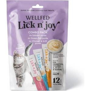 WELLFED Кремообразни лакомства за котки, морски вкусове, 12х14 гр