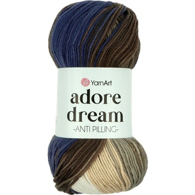 YarnArt Adore Dream 1050 béžovo hnedo fialová