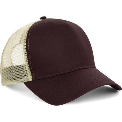Beechfield Snapback Trucker hnedá-béžová