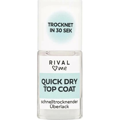 Rival Loves Me Vrchní lak na nehty rychleschnoucí 9 ml