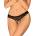 Obsessive Chemeris Crotchless Panties Black XL/XXL