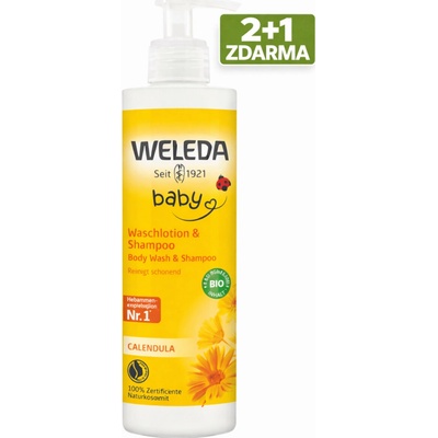 Weleda Měsíčkový mycí krém a šampon 400 ml – Zboží Dáma