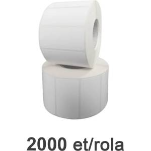 ZINTA Самозалепващи етикетни ролки за замразени ZINTA, хартия raflex plus, бели 50x20mm, 2000 ет. / ролка (50X20X2000-RPW-RPCRYO)