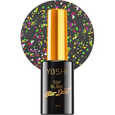 Yoshi Top Blink Star Dust hybridní lak na nehty holo třpytky 10ml