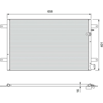 Kondenzátor, klimatizace VALEO 814004
