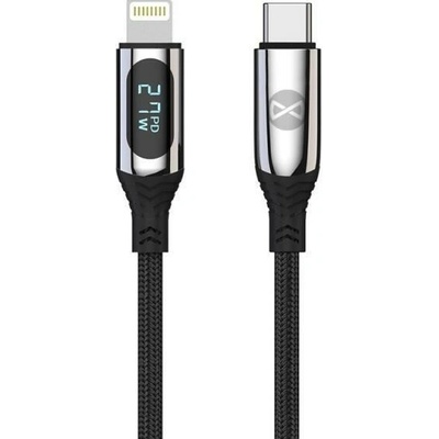Forever GSM171011 USB-C/Lightning, s LCD, 27 W, 1m, černý