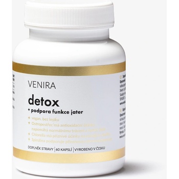 Venira detox + podpora funkcie pečene, 60 kapsúl