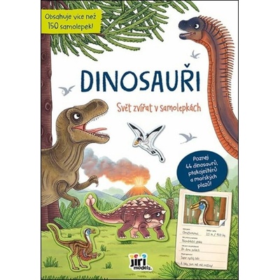 Svět zvířat v samolepkách dinosauři