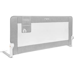 MoMi Предпазна преграда за легло MoMi - Lexi XL Plus, 151 cm, сива (AKCE00061)