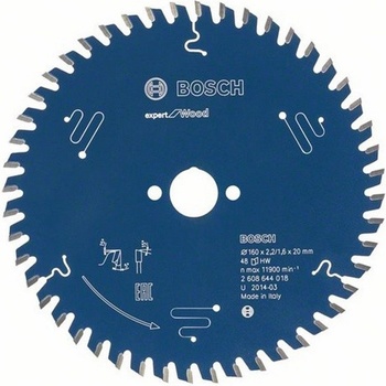 Bosch pilové kotouče Expert for WOOD 160 x 20 x 2,2/1,6 x 48z , ATB