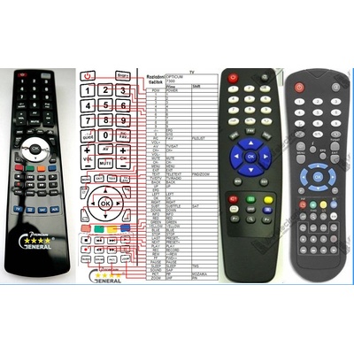 GENERAL GLOBO OPTICUM MULTIVIEW MULTIWROOM - съвместимо дистанционно управление на марката General (MULTIVIEW MULTIWROOM)