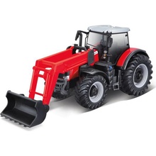 Bburago Massey Ferguson 8740S Traktor s nakladačem 1:50