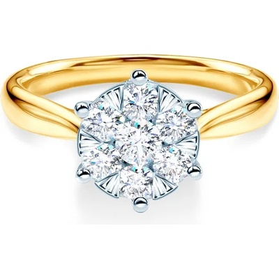 SAVICKI Годежен пръстен: двуцветно злато. диаманти