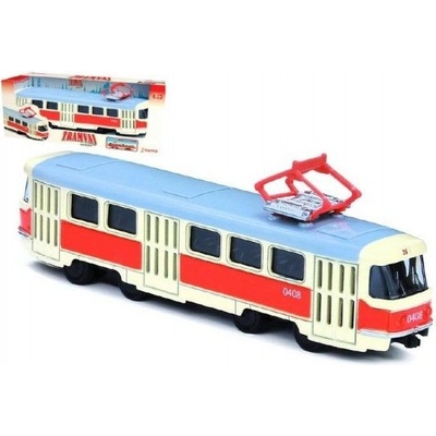 Rappa Kovová tramvaj Tatra T3 16 cm červená/modrá