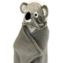 Cozy Noxxiez Koala hrejivá deka s kapucňou so zvieratkom a labkovými vreckami