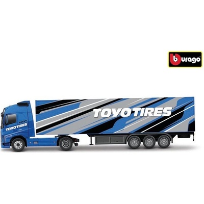 Bburago Volvo FH16 Globetrotter 750 XXL Trailer Toyo Tires 1:43