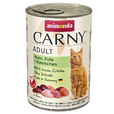 Animonda Carny Adult - Kura, morka a králik 400g