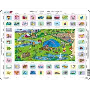 Image 1 of Larsen - Пъзел: Образователен - "Научи английски 4" - 70 части, голям