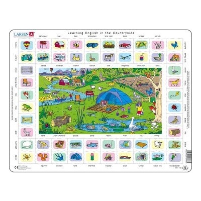 Larsen - Пъзел: Образователен - "Научи английски 4" - 70 части, голям