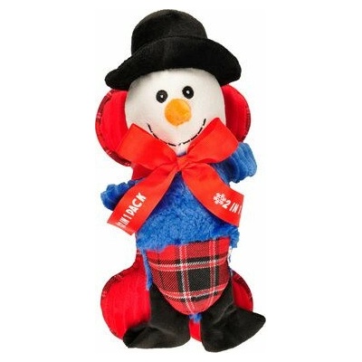 Flamingo Vianočná hračka snehuliak + kosť 33 cm