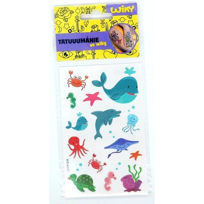 Tetovací obtisky mořský svět 17,5x8,5 cm – Zboží Mobilmania