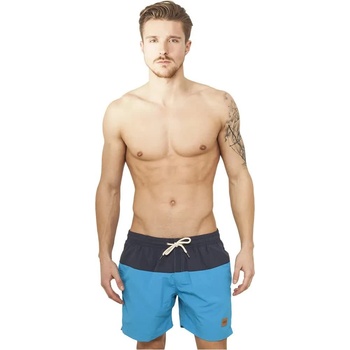Urban Classics Бански гащета Urban classics Basic swimming shorts - Blue (Navy / Turquoise)