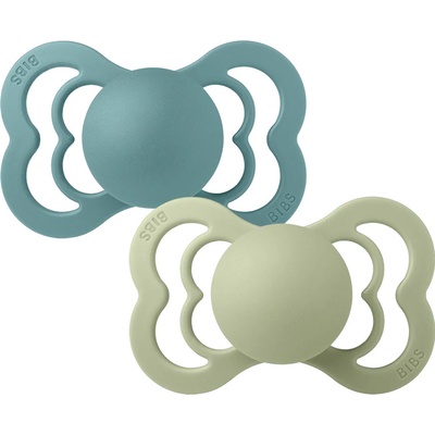 Bibs dudlík Supreme kaučuk symetrická savička Island sea/Sage