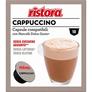 ristora Капсули Ristora Cappuccino без лактоза и без добавена захар за Dolce Gusto, 10 бр